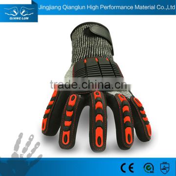 QL En388 4543 Oil Resistant Hand Gloves For Oil and Gas Field