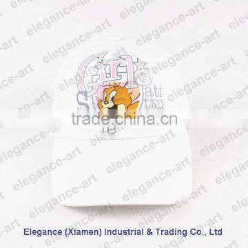 The New Style Cartoon Cart Embroidery Hats for Girls