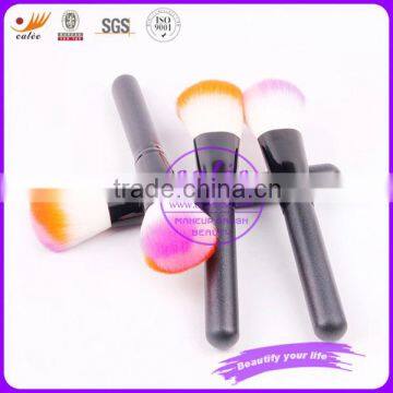 Bright colorful hair makeup brush