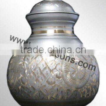Antique Cremation Used Urn for Sale | 2015 Solid Metal Made Urn for Decoration | Three Small Urn for Store the Ashes photo-5