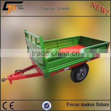 1.5ton, 2ton farm trailer for garden tractor, china mini farm tractors