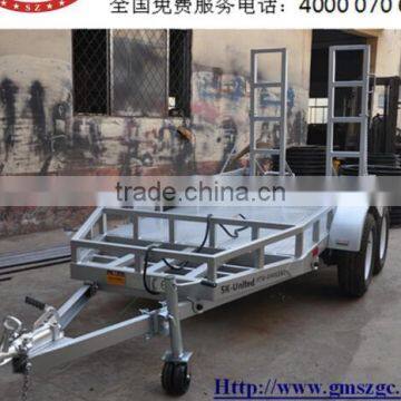 High quality trailer with ladder stand for carrying excavator