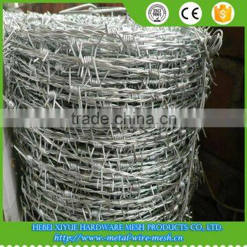 Anping high quality 10#x12# hot-dip zinc plating barbed wire price per fob ton