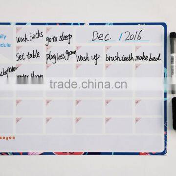 Monthly Magnetic Calendar for Refrigerator Dry Erase White Board For Kitchen Fridge With Strong Magnet 17" x 12" photo-4
