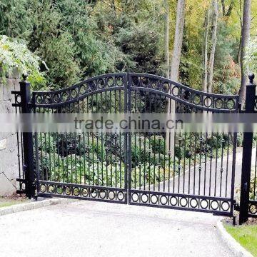 Custom Height and Colors Iron Pipe Gate Design Without Welding photo-6