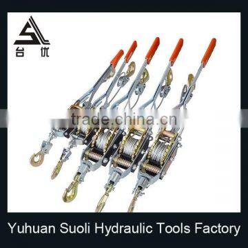 Manufacturing 4T Portable Cable Puller With Double Gear Triple Hook photo-6