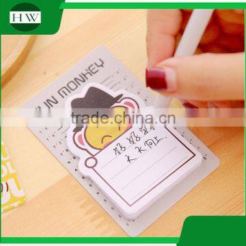 Promotional Wholesale Office Stationery Mini Portable Cartoon Monkey Sticky Note photo-4