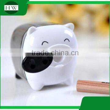 Plastic Colorful Funny Child Cartoon Pig Pencil Sharpener photo-5