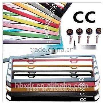 OEM colorful high quality Anodized aluminum license plate frames