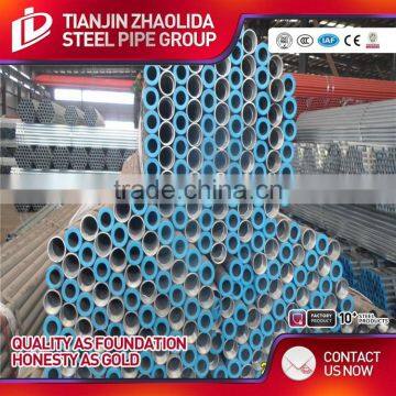 cold rolled dia 10 mm - 101 mm galvanized / pre galvanized round tube for greenhouse furniture fence post