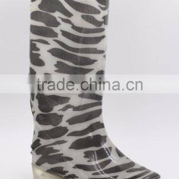 Custom Printing PVC Transparent Rain Boots Women photo-5