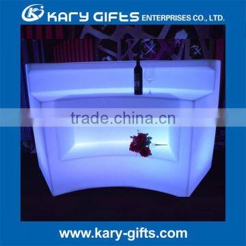 Light up illumination counter table glowing bar led table with remote