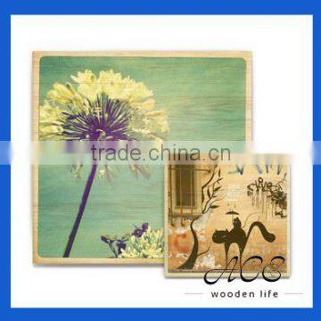 Custom Wooden Painting Digital UV printing on MDF Plywood Solid Wood Poster