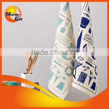 Logo Embroidery Cotton Tea Towel for Promotion