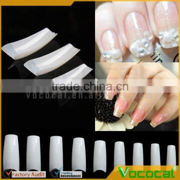 500 PCS Women Ladies Home Salon ABS False Artificial Nail Art Tips Decorations photo-5