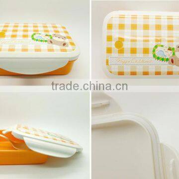 Chinese style easy open plastic bowl/small food storage containers/plastic storage containers with lids/food grade plastic box