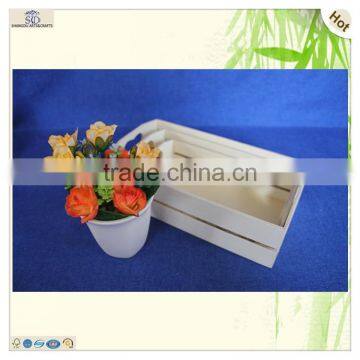 High Quality Heart Carving Fruit Vegetable Plywood Crate Tray photo-6