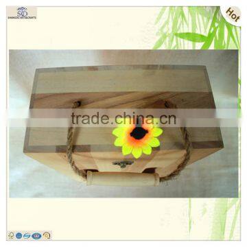 First Class Cutting Chinaberry Poplar Made Wine Box photo-2