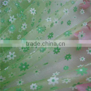 OG002 Hotsale Flower Printed Organza Fabric photo-5