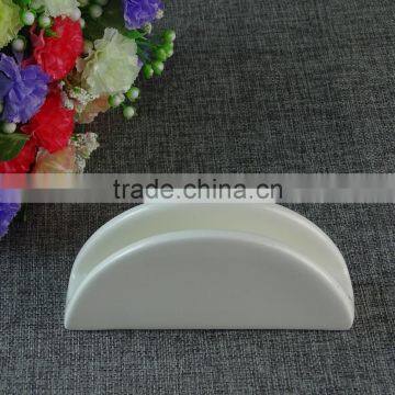 stock porcelain white napkin holder