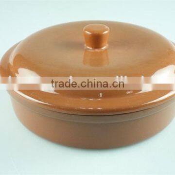 terracotta pot,stocklot cheap stoneware pot, terracotta colour soup& stock pots,