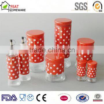 Good Quality Cheap Glass Oil Vinegar Bottle Pasta Storage Jar Set