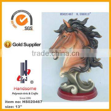 13.5 Inch Small Resin Indoor Home Decoration Horse Statue photo-4