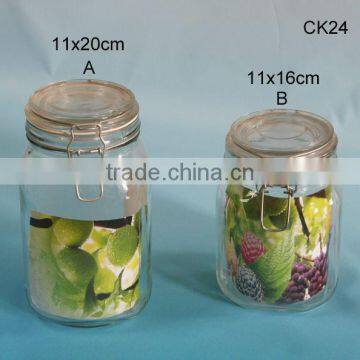 Stocked Home Items Hermetic Glass Jar With Clip Top photo-3