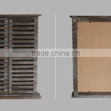 Custom Logo Low Moq Shutter Shape Wooden Window photo-4