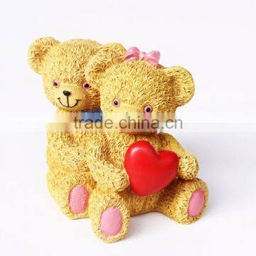 Custom Wedding Souvenirs Small Lovely Bear Figurine photo-3