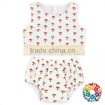 Girls Summer Baby Boutique Floral Outfits Tassel Tank Top And Diaper Cover Bloomer Fashion Clothing photo-2