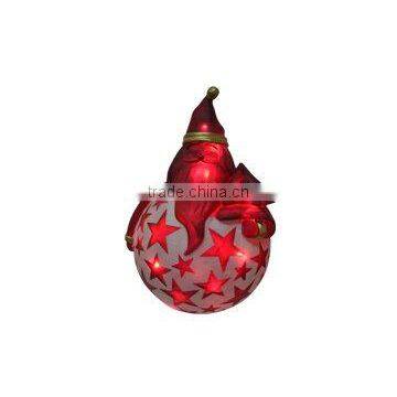 Hot Selling Clear Resin Lighting Decor Christmas Santa Claus Lamp photo-2