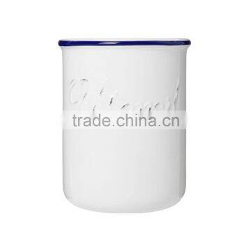 METAL Cream Cutlery Holder photo-4