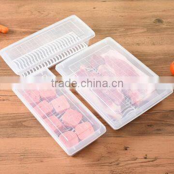 Transparent Plastic Food Storage Container Food Storage Preserving Box With Drain photo-5