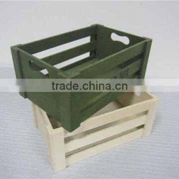 Green Color Plywood Wooden Crate for Milk Friut photo-5