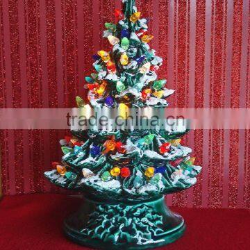 bulb lights up painting ceramic Christmas tree light