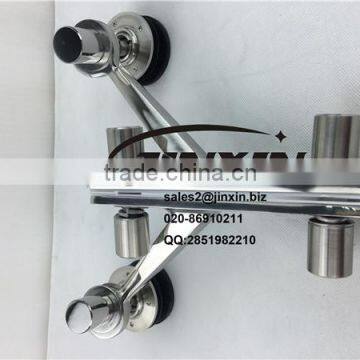 Stainless steel 90 degress K way curtain wall spider with connector(Yk-8009)