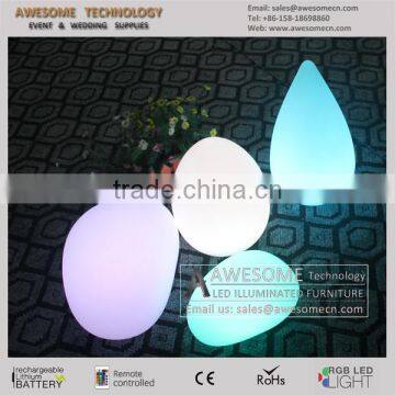 waterproof color changing led luminous stone lamp / event decoration