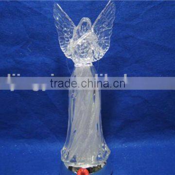 2016 Newest Design Acrylic Angel With LED Changing Color and Christmas Music photo-4
