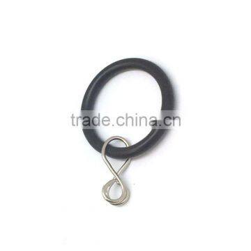Furniture DIY Steel Curtain Rod Ring Loose Eyelet ID35mm/OD42mm Black Colour photo-3