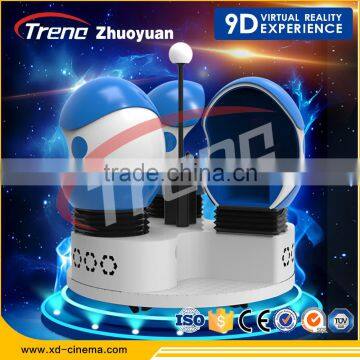 Amusement Park Equipment new blue and white 9dvr treno 9d vr simulator