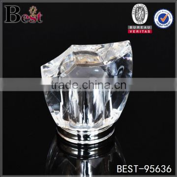 surlyn clear plastic bottle cap, luxury crystal plastic bottle cap for perfume bottle