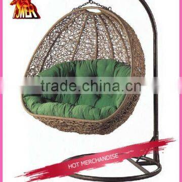 Hot sale rattan half egg chair