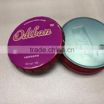 clip click tin box for snus/pepermint/capsule