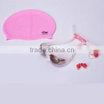 With Logo Printed Promotional Kids Swimming Set Swimming Goggles Caps Accessories photo-2