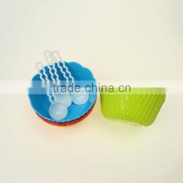 Summer Hot Ice Cream Bowl Set of 4 With Lace Brim photo-6