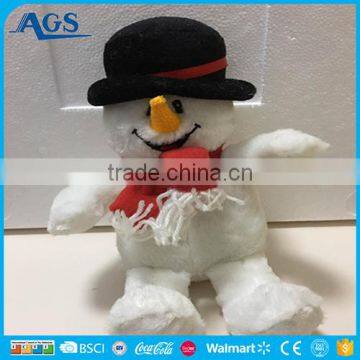 2017 new design christmas plush toy happy snowman hot sale festival toy