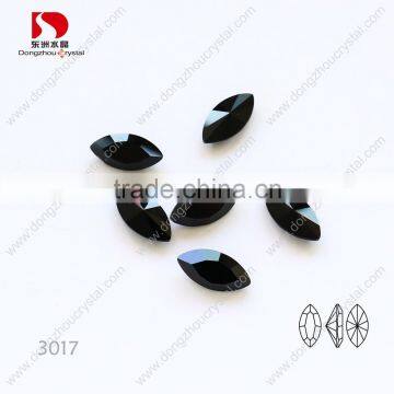 Jet color loose crystal sew on stones