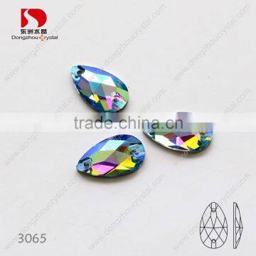 Wholesale Tear Drop Sew on Rhinestone,bulk Sold Crystals for Dresses/jewelry/shoes/bags Decoration photo-3