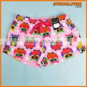 Ladies' soft short stock Coral Fleece pyjamas shorts inventory,141104e